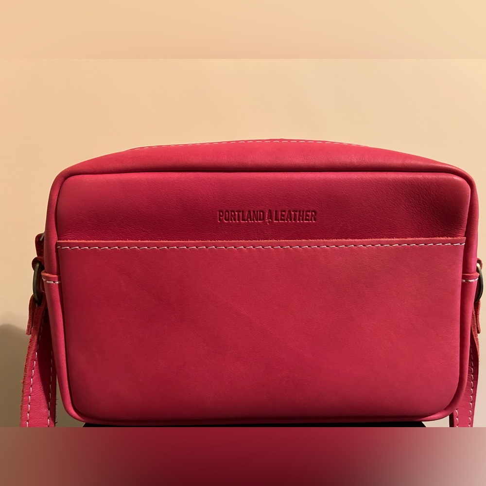 Portland Leather toaster bag in Tulip